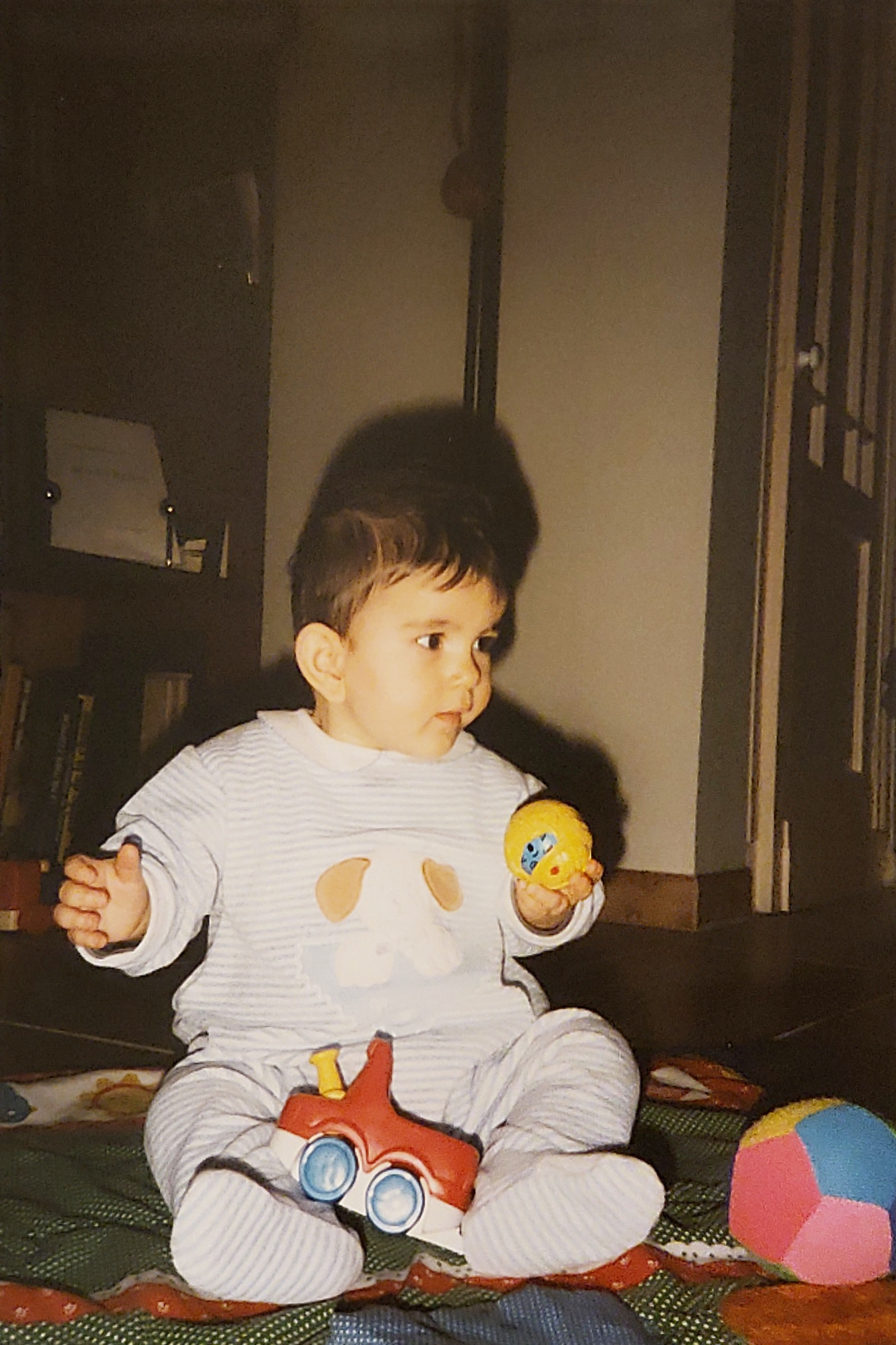 Photo de moi au début quand j'étais bébé